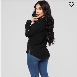 Aurora Woven Top- Black S